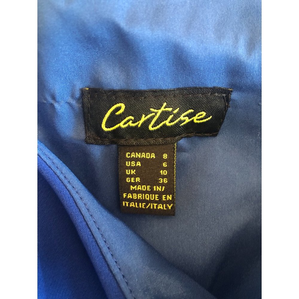 NWT Cartise One-Shoulder Royal Blue Cocktail Dress | Size 6 - Picture 9 of 10